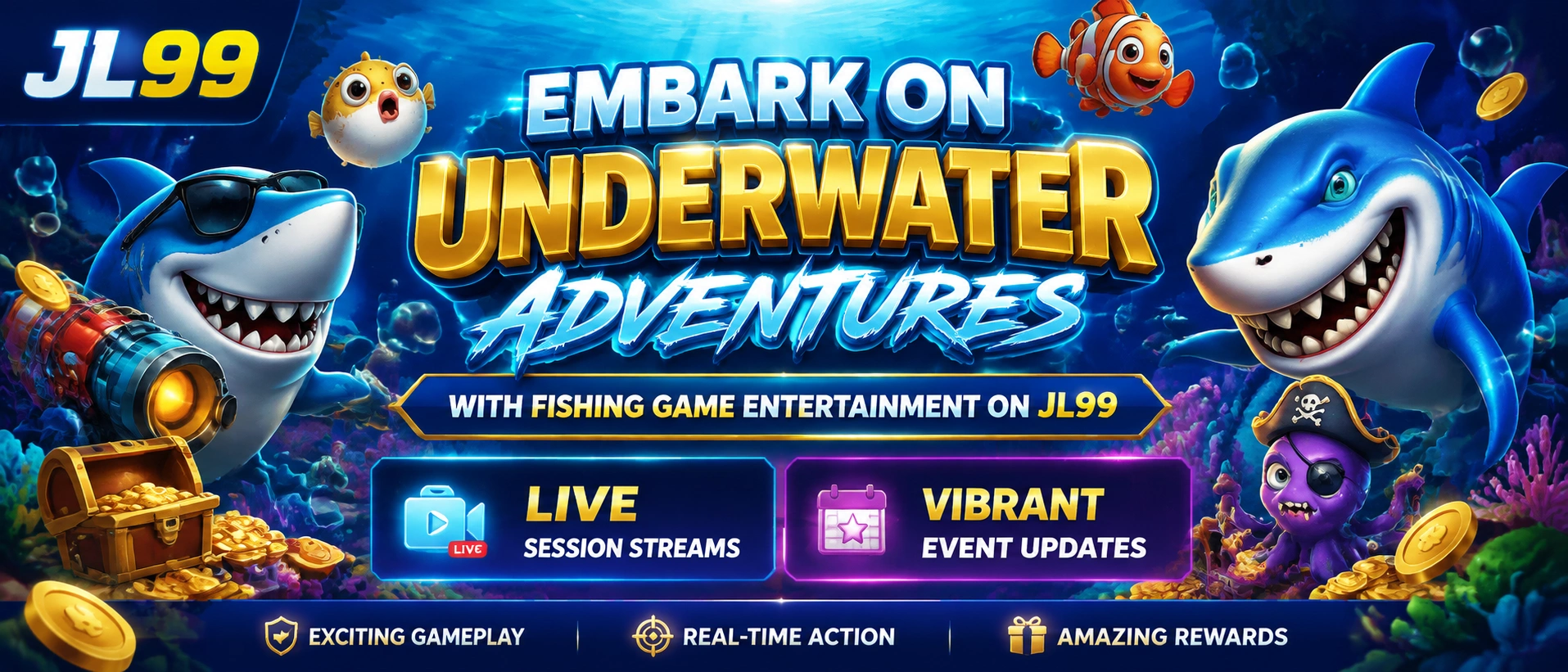 JL99 fishing games hero image