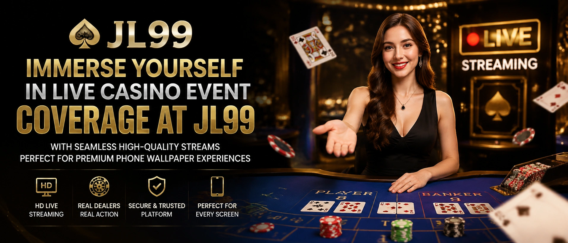 Live dealer room preview on JL99